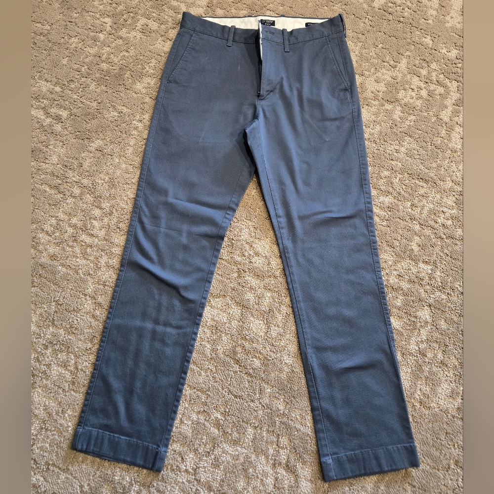 J. Crew Blue Chinos Classic Cotton Blend